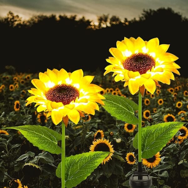 Solar Sunflower Lights Outdoor